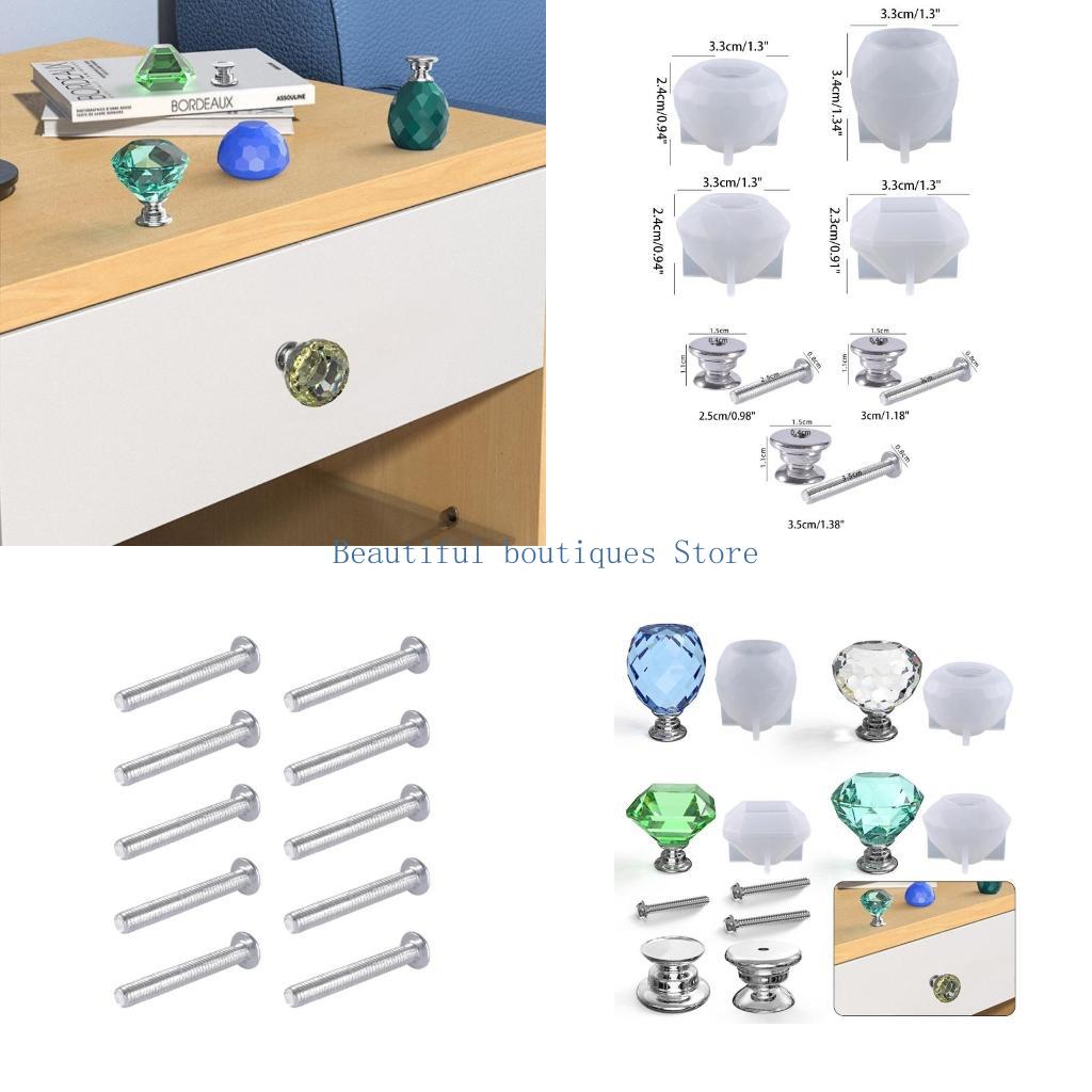 Furniture Joint Hardware - U4LF Cabinet Drawer Knobs Mold Diamond