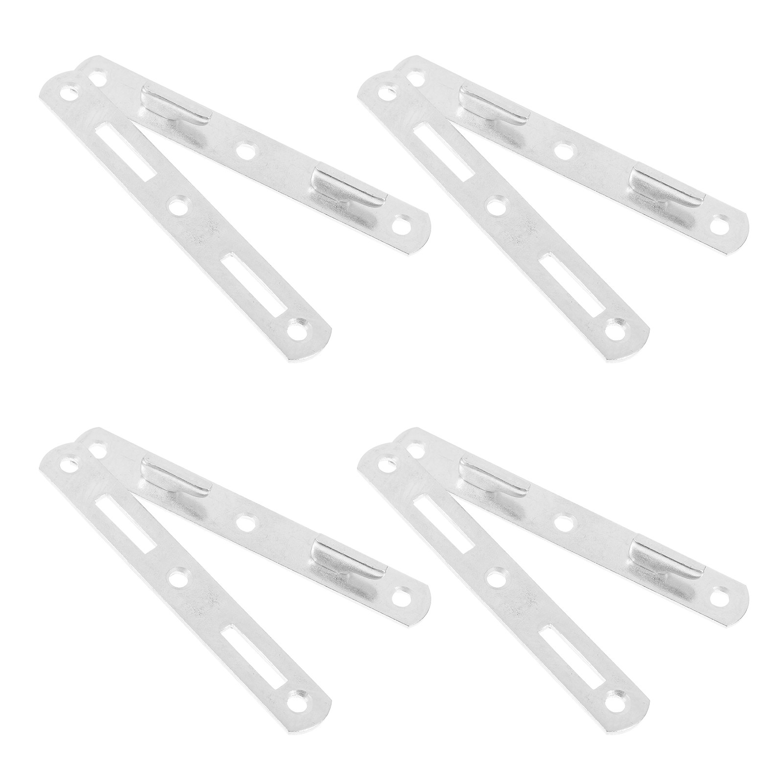 Furniture Rails Hardware - 4Pairs Bed Rail Bucket Thickened Iron