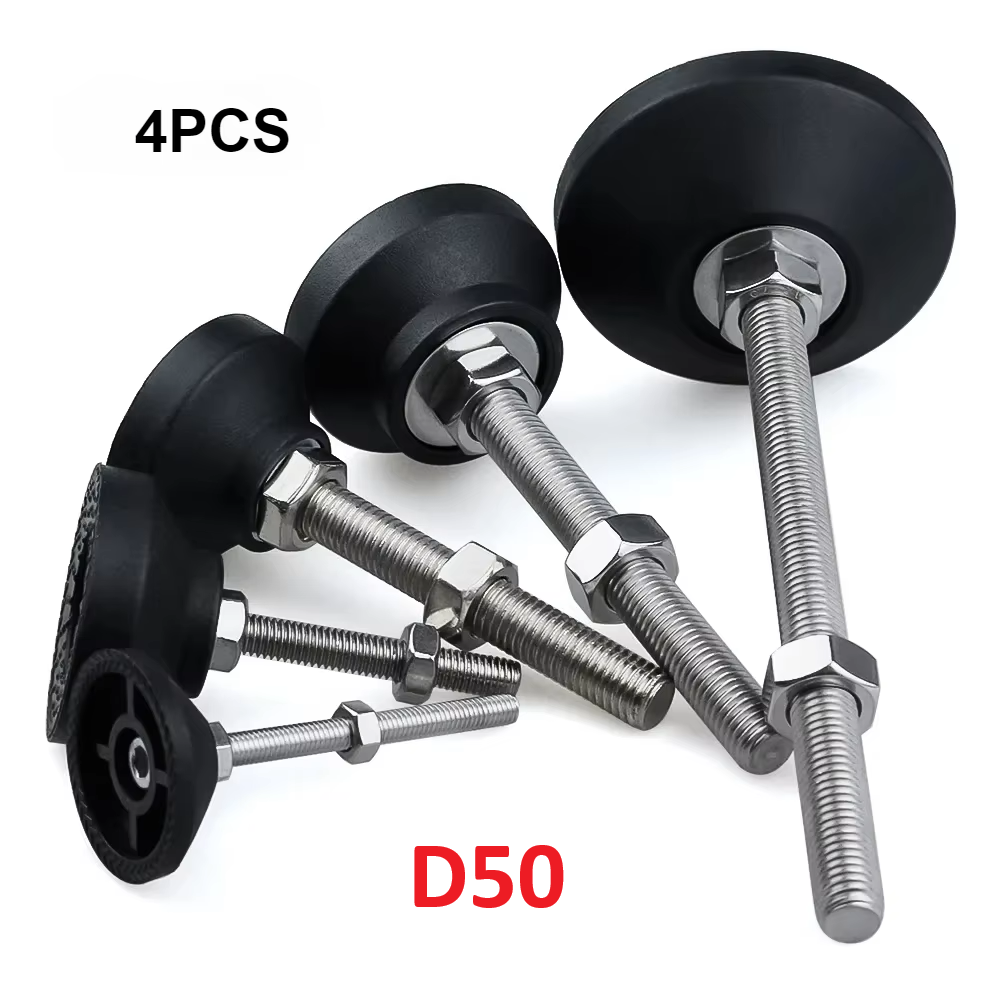 Furniture Leg Set - 4Pcs/Lot Adjustable Lathe Leg Dia 50mm