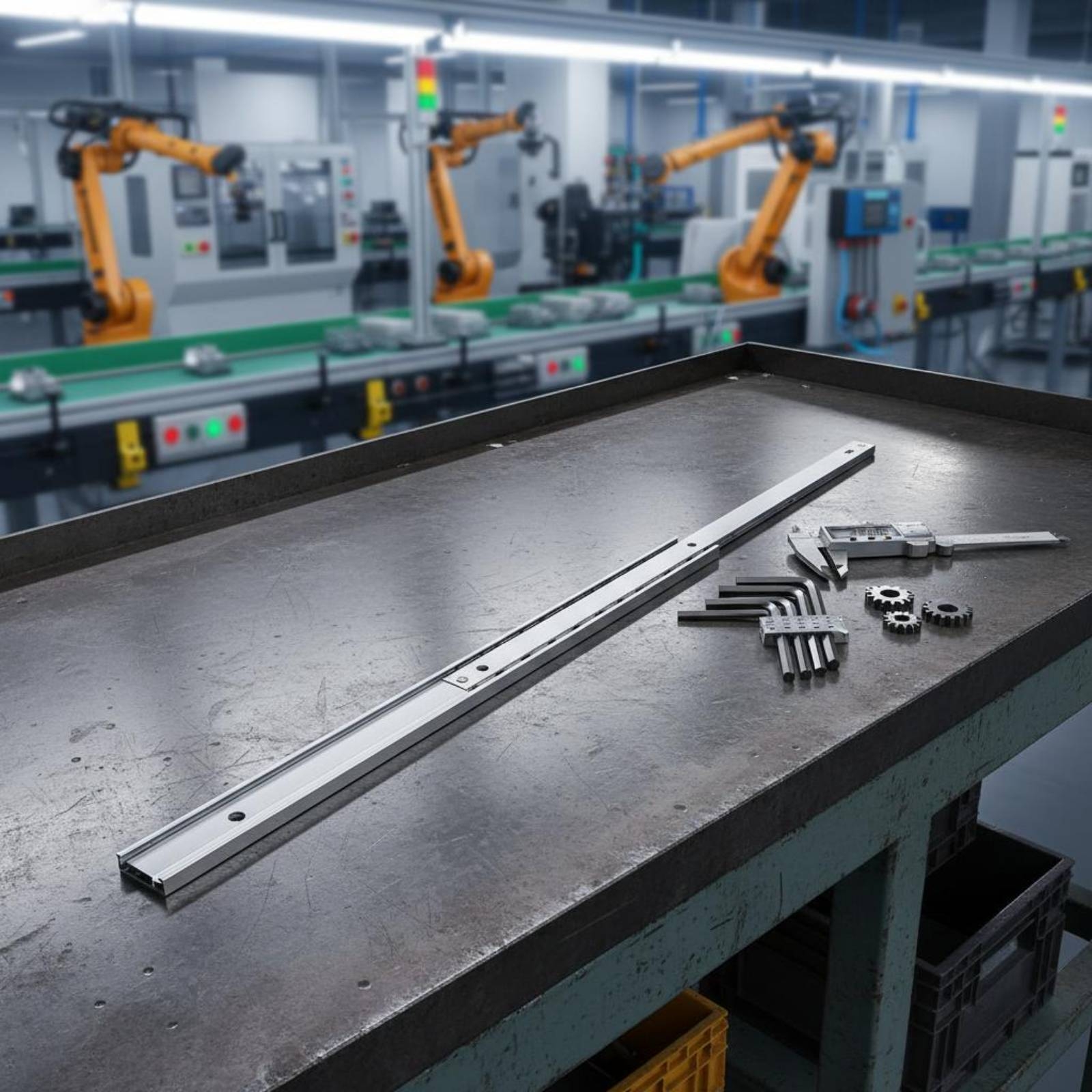 Furniture Rails Hardware - Aluminum Drawer Slide Quiet Operation Sliding