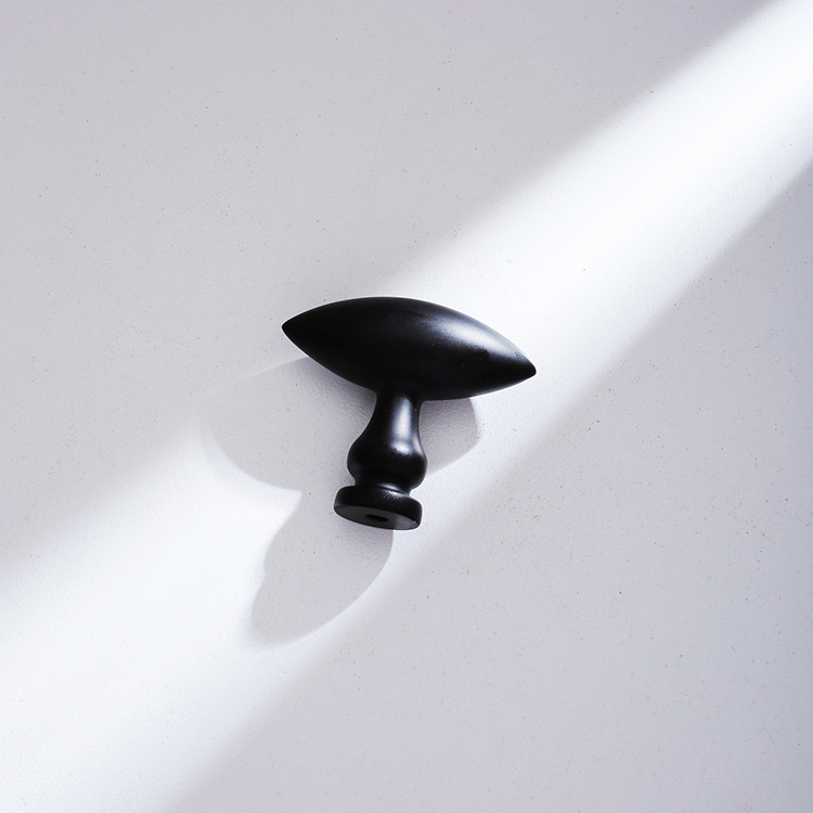 Furniture Rotating Hardware - Black Solid Brass Door Knob Furniture