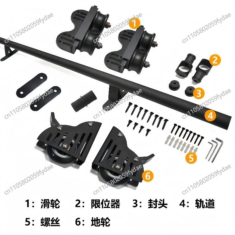 Barn Door Retractable Wooden L – Furniture Rails Hardware Bewertung und Preis