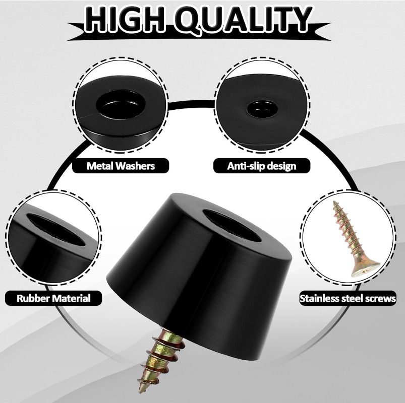 80/8pcs Rubber Pads Floor Prot – Furniture Hardware Covers Bewertung und Preis