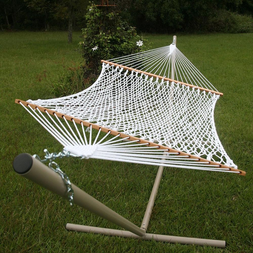 Two-Person White Rope Hammock  – Furniture Hardware Usa Bewertung und Preis