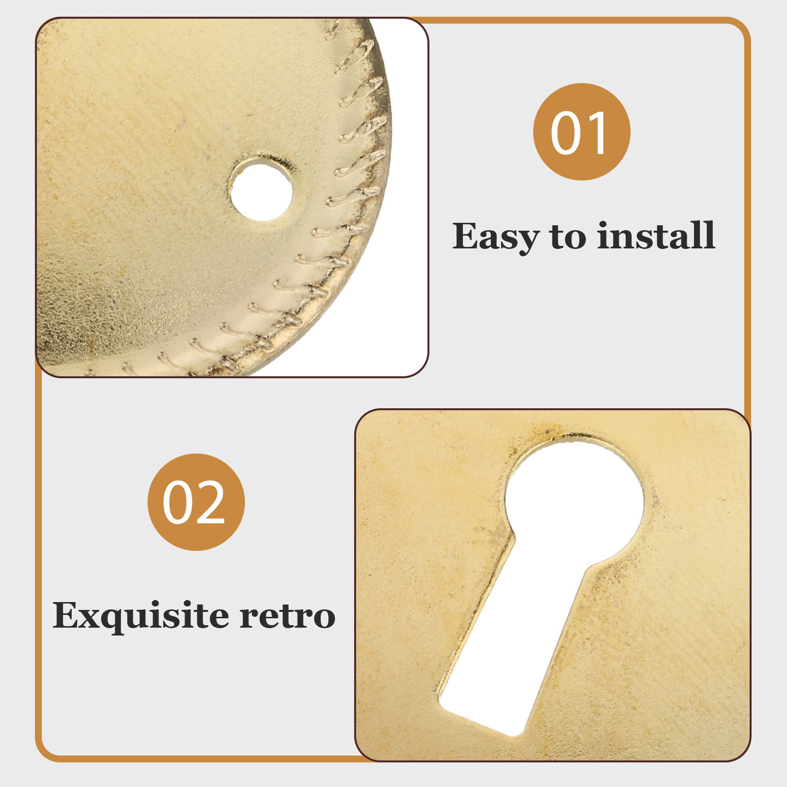 20Pcs Vintage Oval Keyhole Cov – Furniture Hardware Covers Bewertung und Preis
