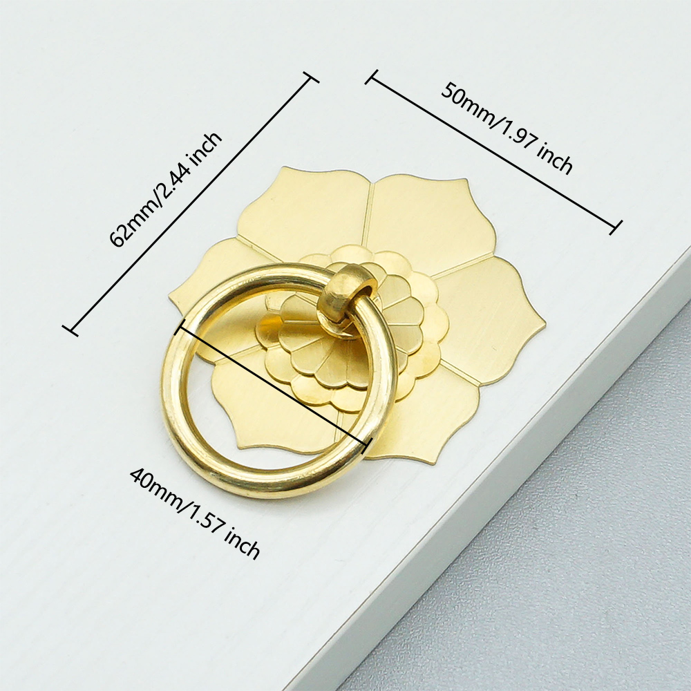 Floral Brass Cabinet Door Knob – Unique Furniture Hardware Pulls Bewertung und Preis