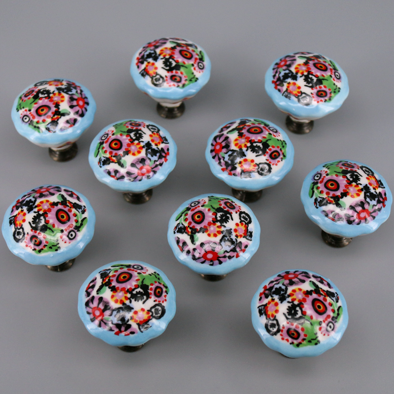 10PCS Colored Ceramic Knobs Un – Unique Furniture Hardware Pulls Bewertung und Preis