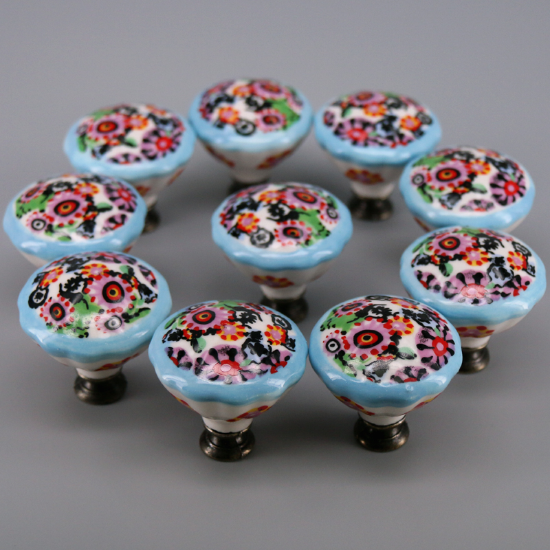 10PCS Colored Ceramic Knobs Un – Unique Furniture Hardware Pulls Bewertung und Preis