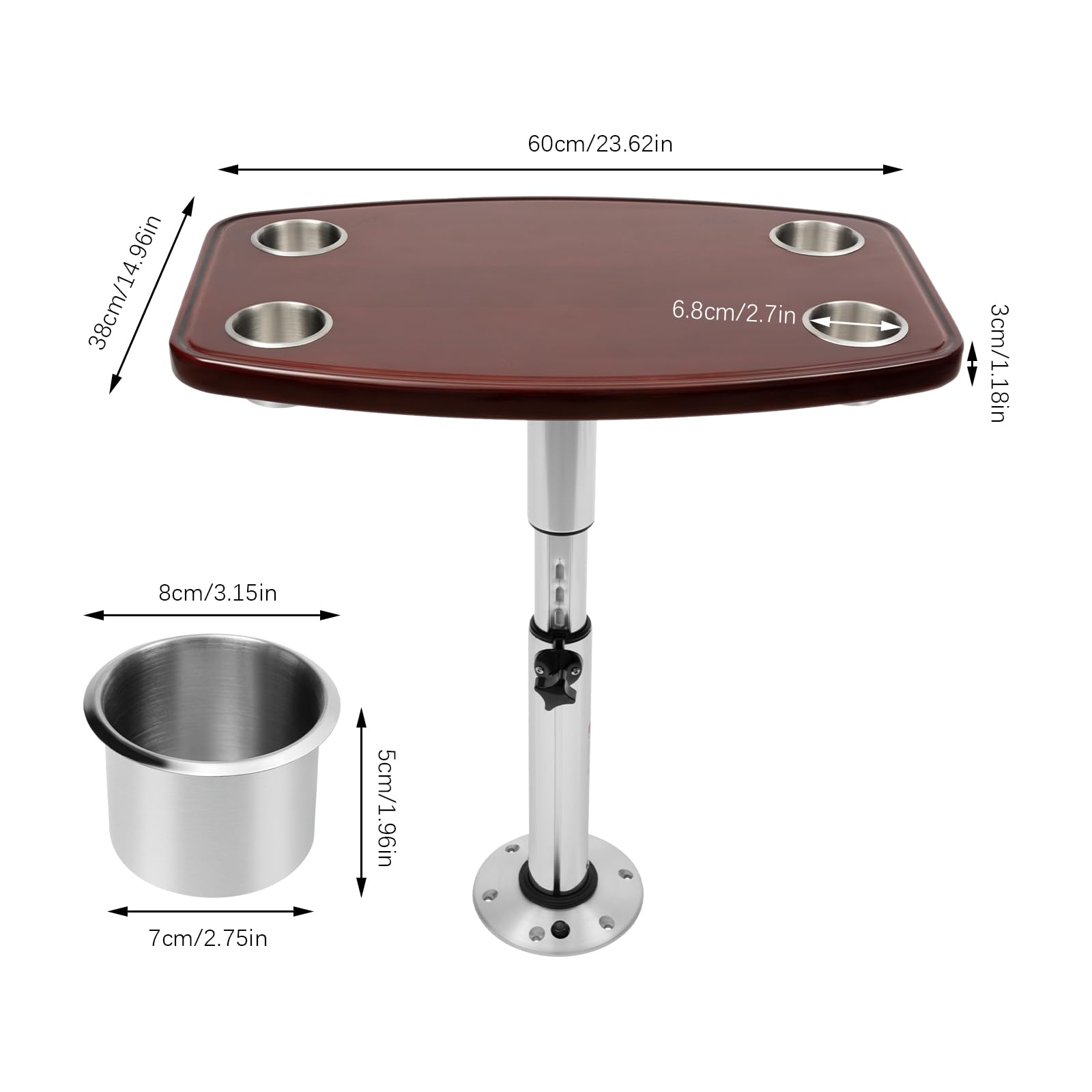 RV Table Set, Red Oak Tabletop – Furniture Leg Set Bewertung und Preis
