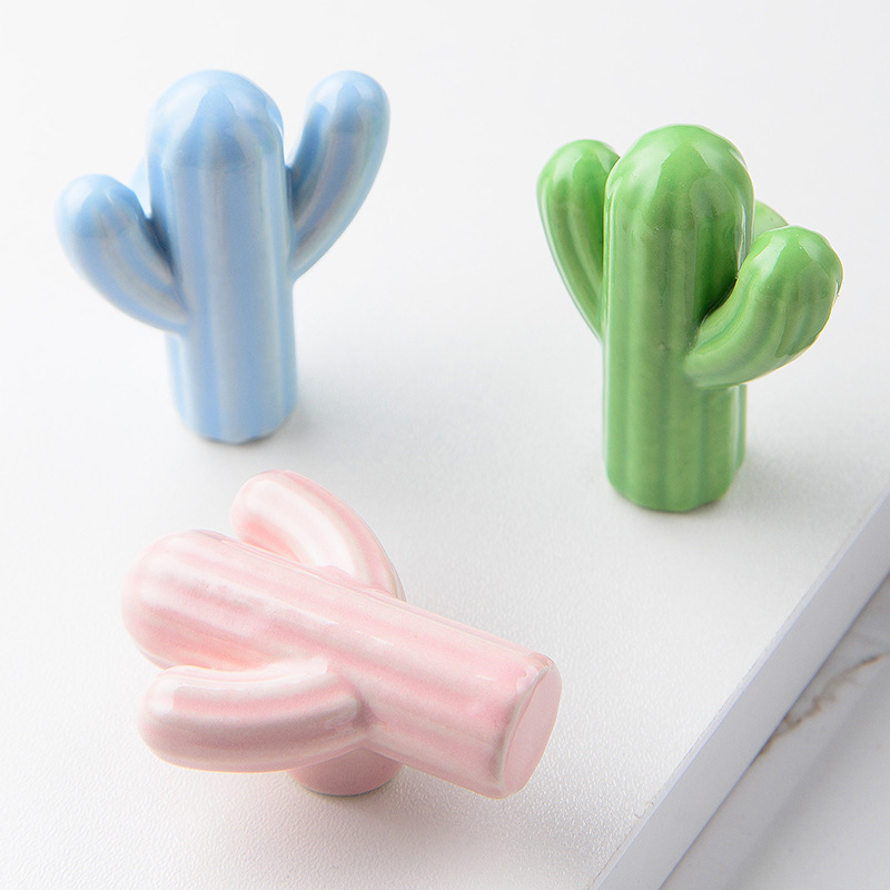 1/4pcs Colorful Ceramic Cactus – Unique Furniture Hardware Pulls Bewertung und Preis