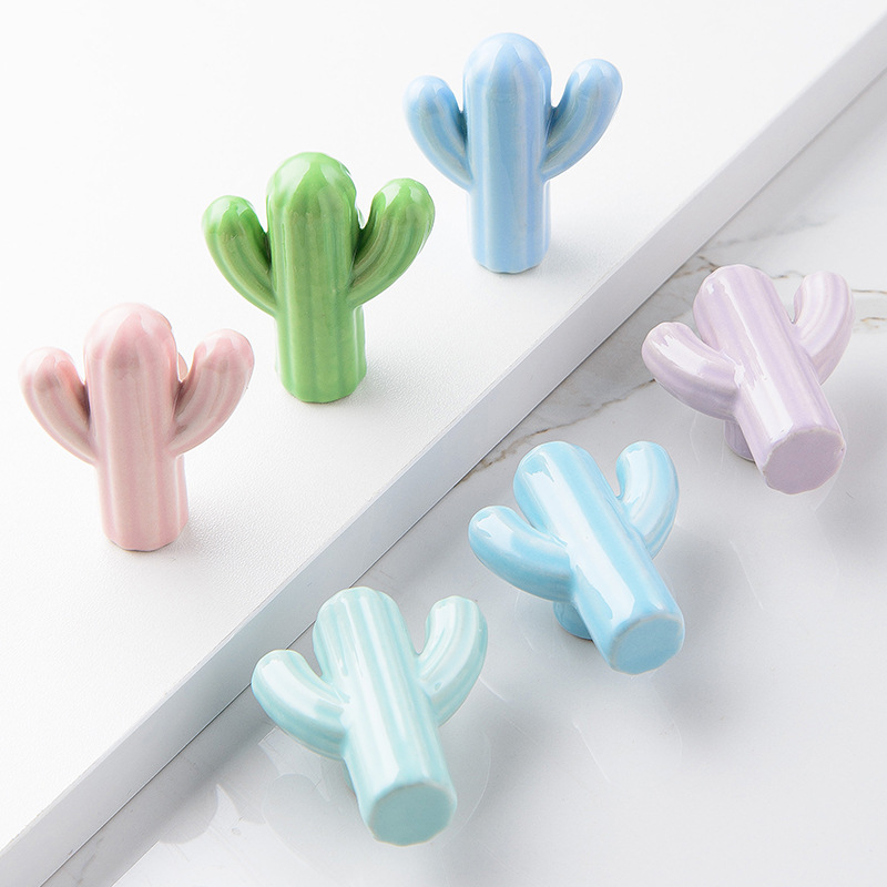 1/4pcs Colorful Ceramic Cactus – Unique Furniture Hardware Pulls Bewertung und Preis