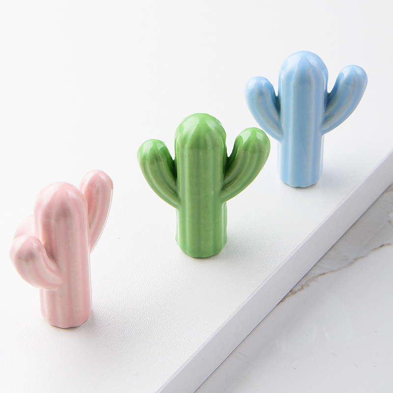 1/4pcs Colorful Ceramic Cactus – Unique Furniture Hardware Pulls Bewertung und Preis