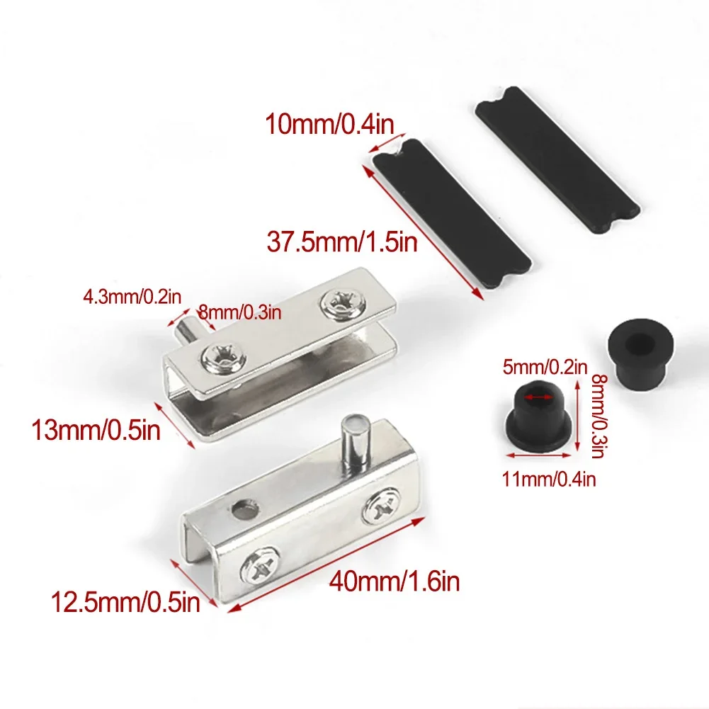 2Pcs Glass Pivot Hinge Rotatio – Furniture Rotating Hardware Bewertung und Preis