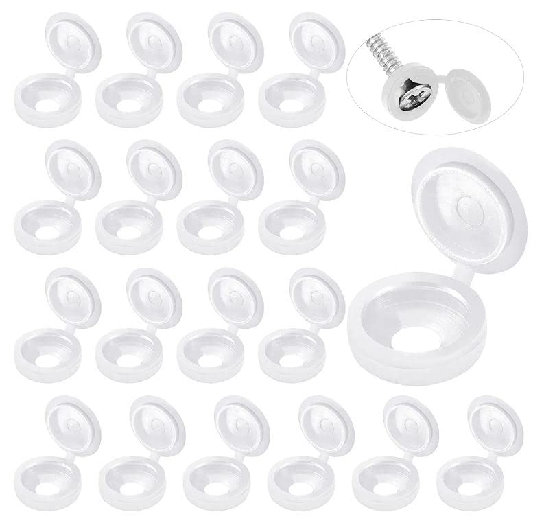 White Hinged Plastic Screw Cap – Furniture Hardware Covers Bewertung und Preis