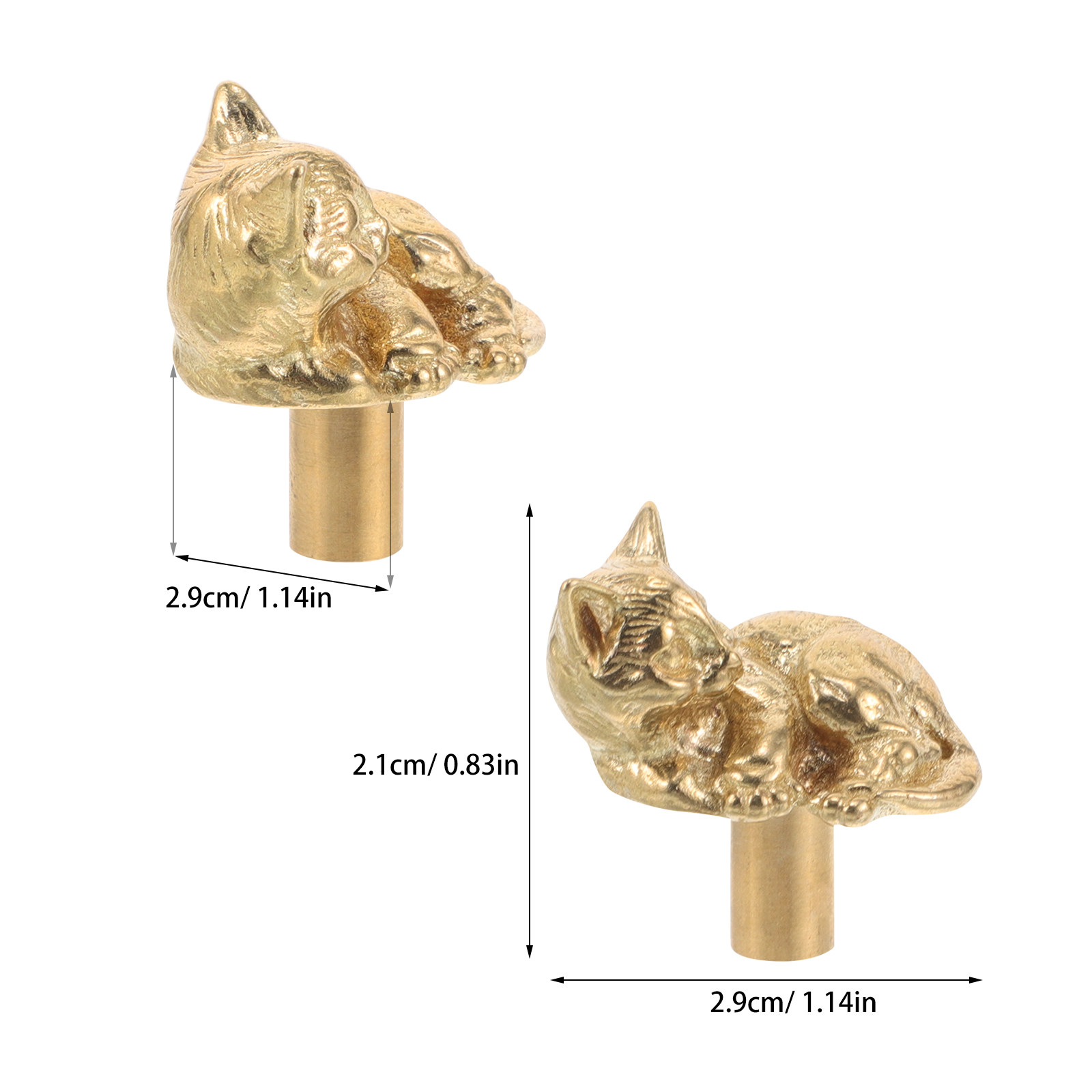 Cat Brass Door Handle Unique D – Unique Furniture Hardware Pulls Bewertung und Preis