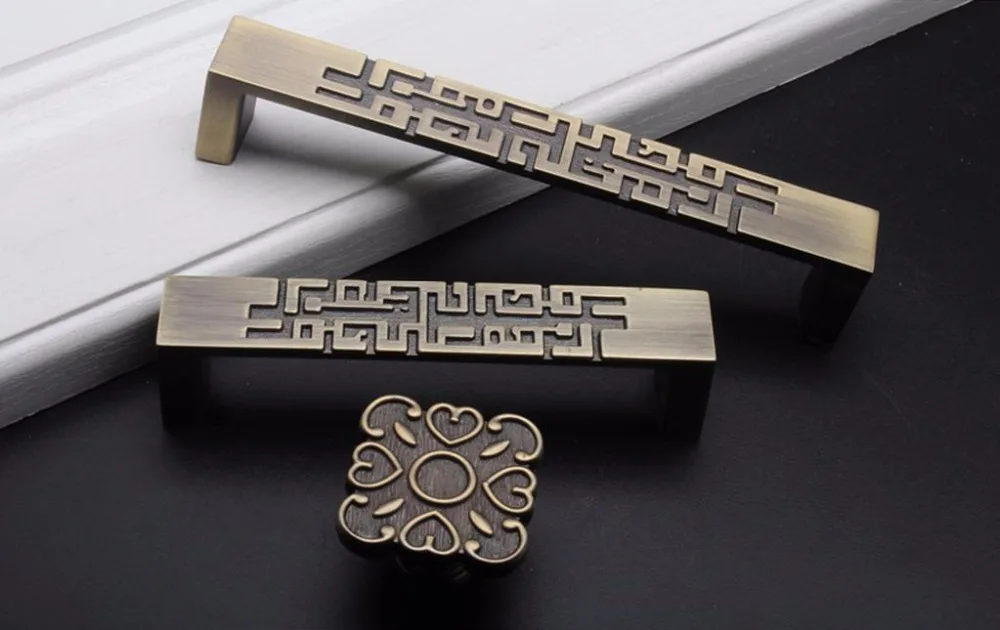 2 pcs Chinese Style Drawer Dra – Unique Furniture Hardware Pulls Bewertung und Preis