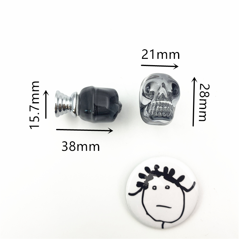 LCH  Clear Crystal Skull Shape – Unique Furniture Hardware Pulls Bewertung und Preis