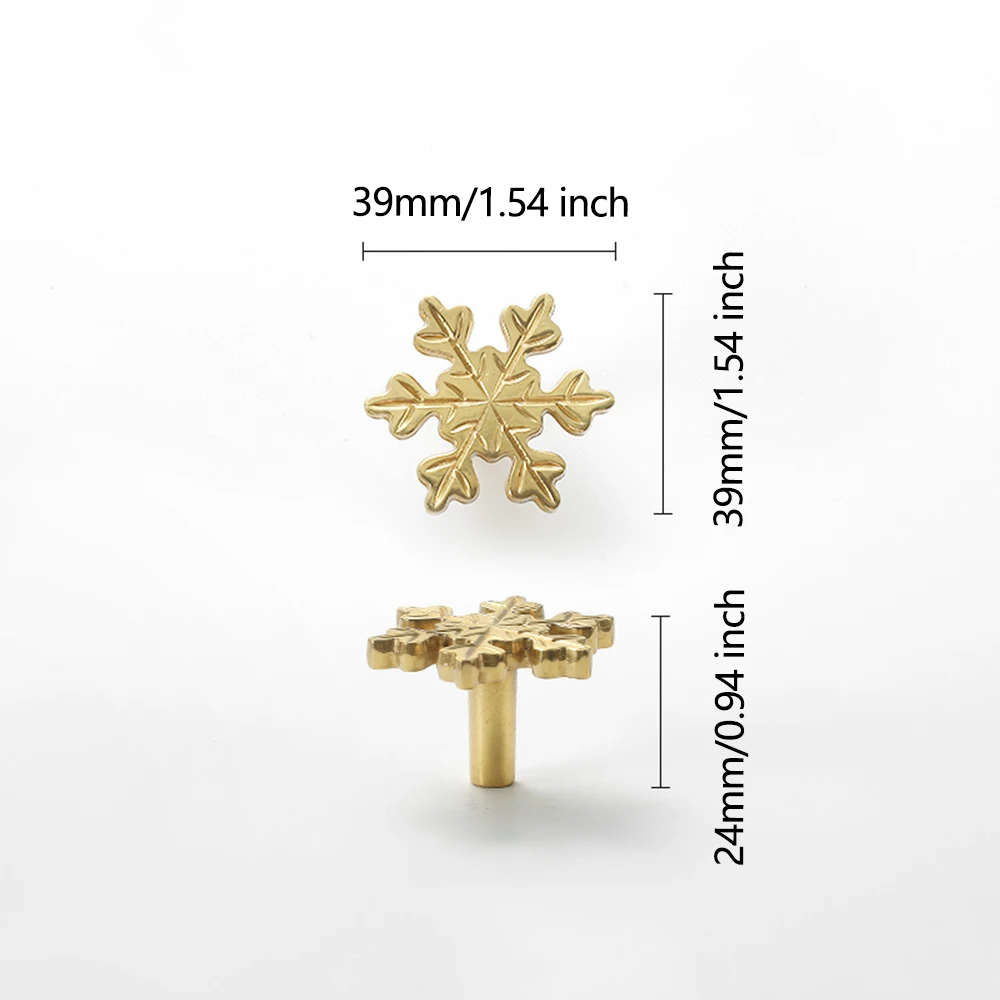 Snowflake Brass Cabinet Door K – Unique Furniture Hardware Pulls Bewertung und Preis