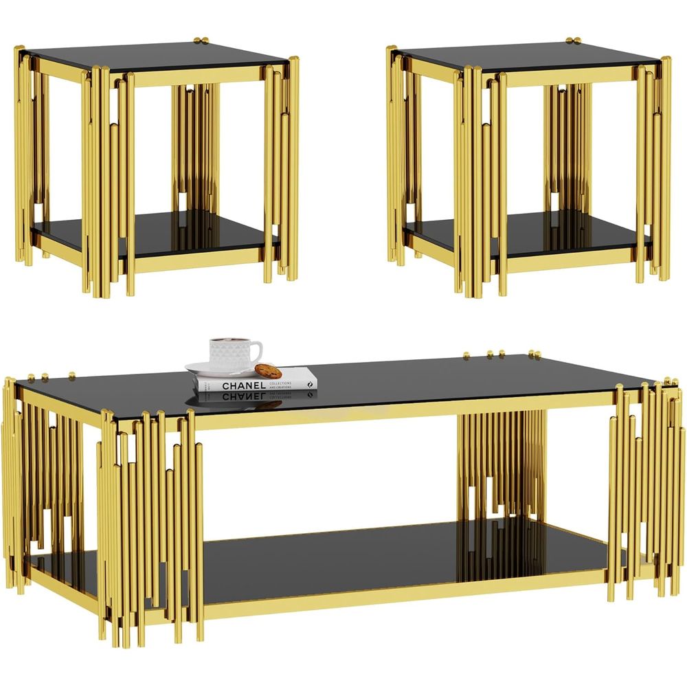Modern Black Tempered Glass Co – Furniture Leg Set Bewertung und Preis